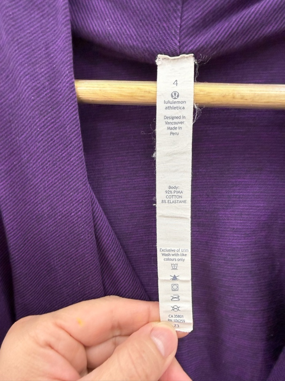 lululemon athletica Deep Purple Long-Sleeve Wrap Top - Picture 5 of 7